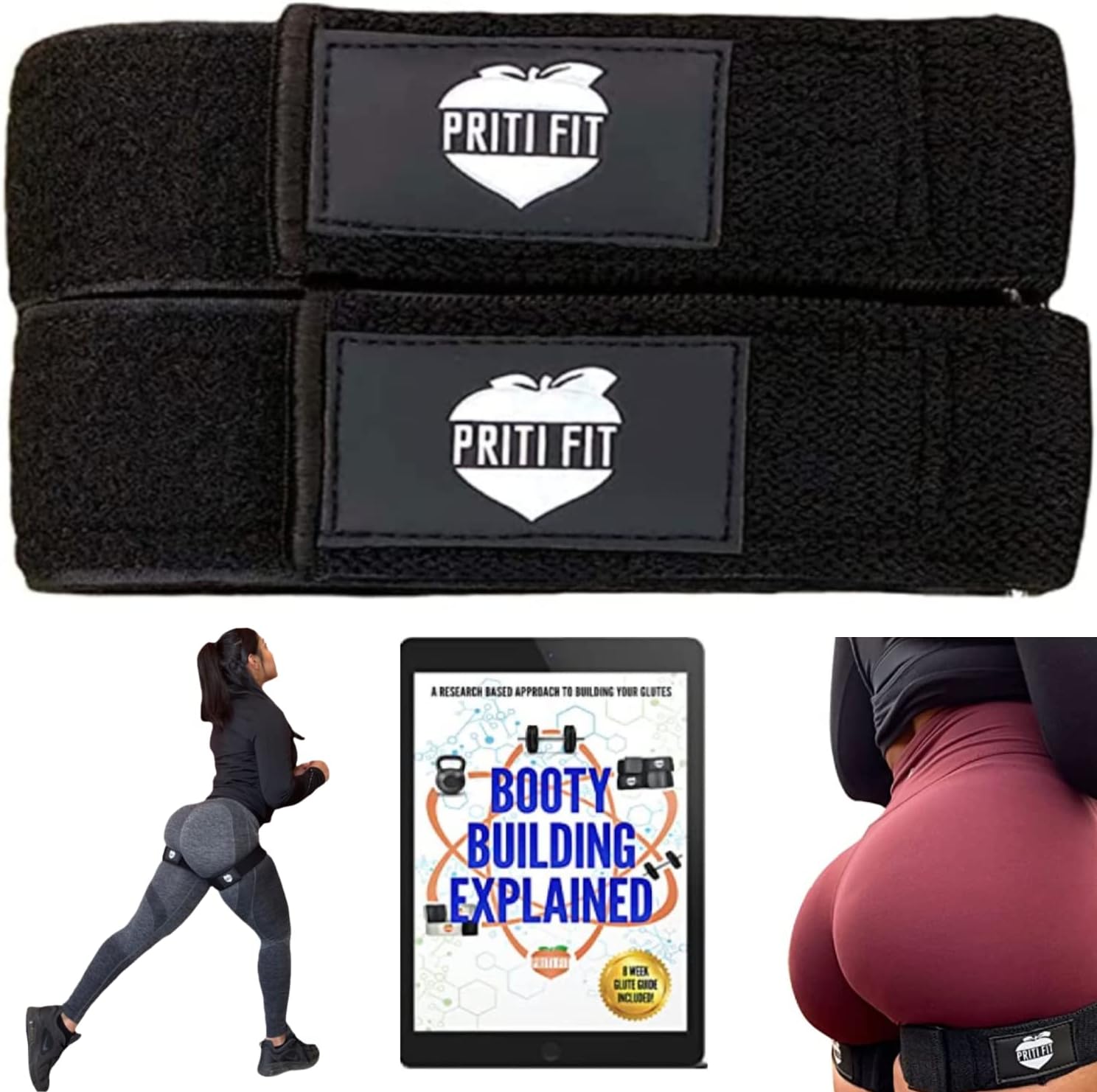 Priti Fit Booty Bands and Guide.