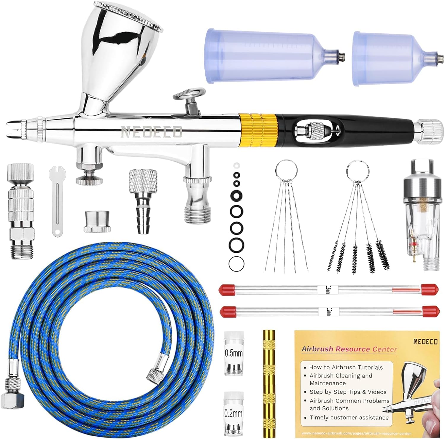 NEOECO Airbrush Kit with Crown Nozzle