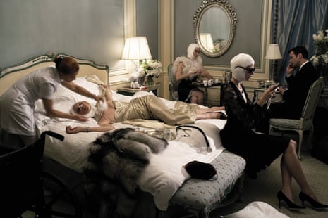 July, 2005 issue of Vogue Italia, “Makeover Madness”, which examines the cosmetic surgery industry, showing women with bandages round their faces