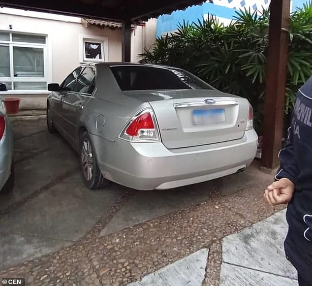 Police seized a vehicle belonging to Vasconcelos' stepfather. The suspect used the car to enter the condominium with his two accomplices before they robbed the home of Neymar's former girlfriend