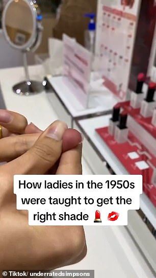 Then, compare your finger to lipstick shades and look for the right match