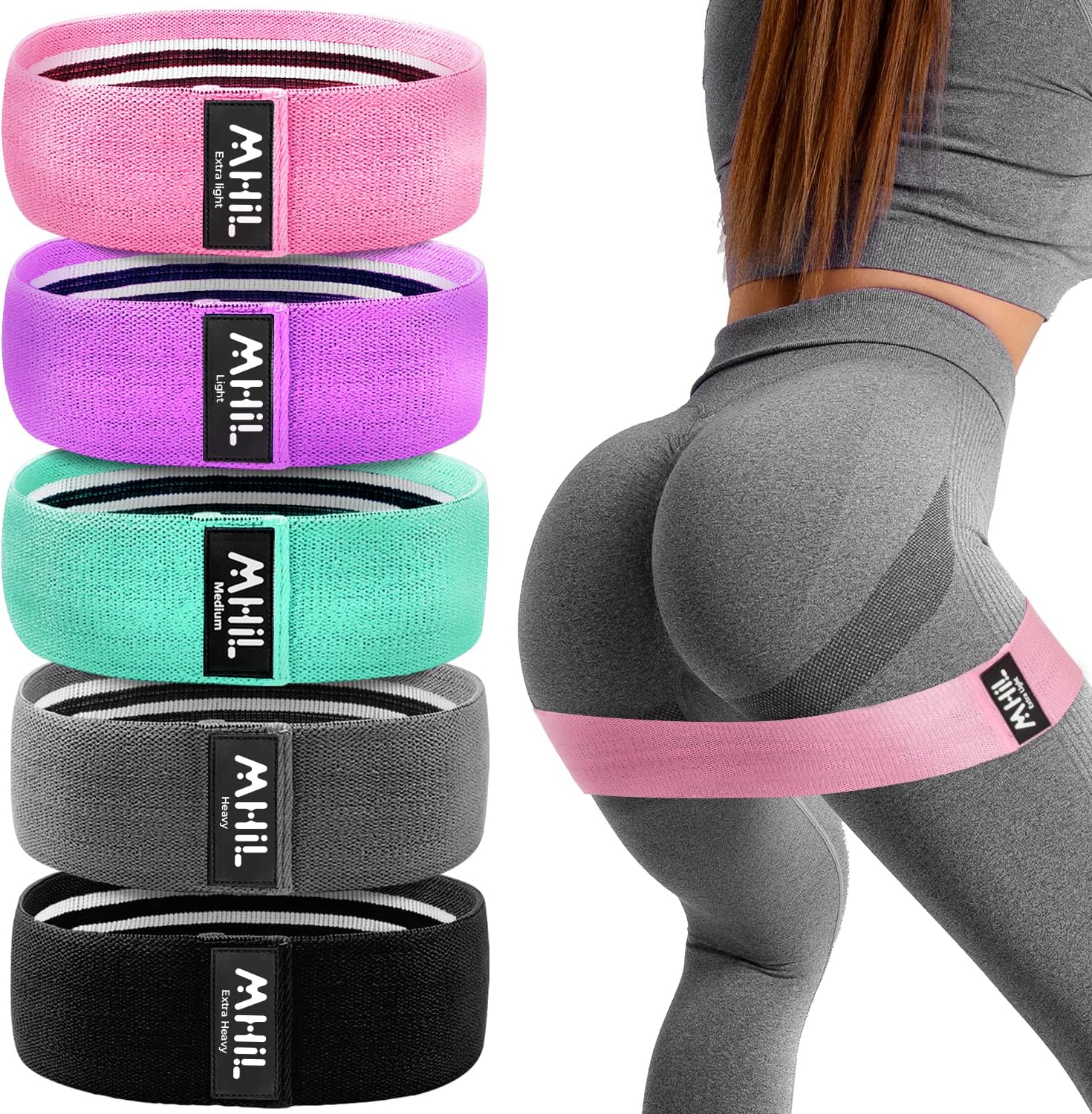 MhIL Resistance Bands for Working Out Women