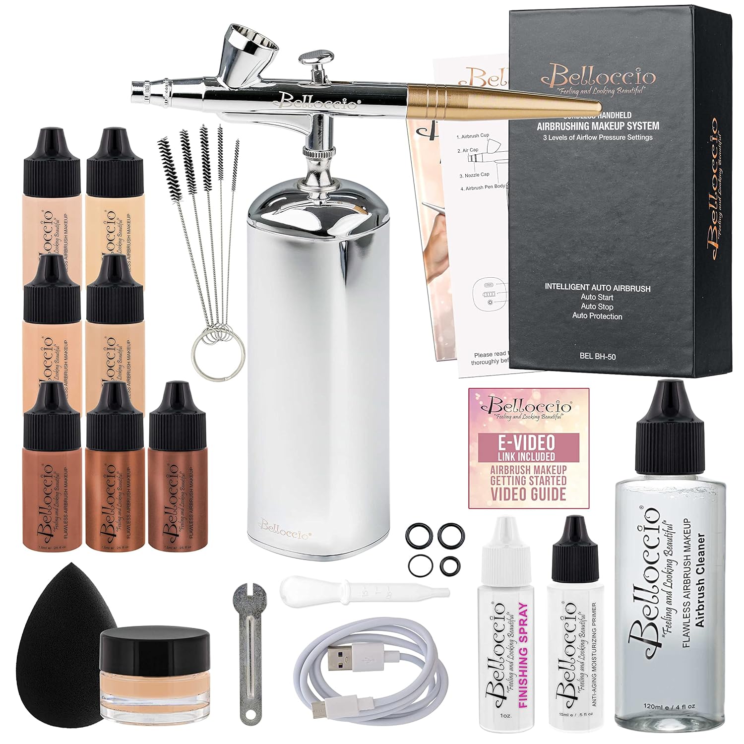 Belloccio Cordless Airbrush Makeup System - Fair