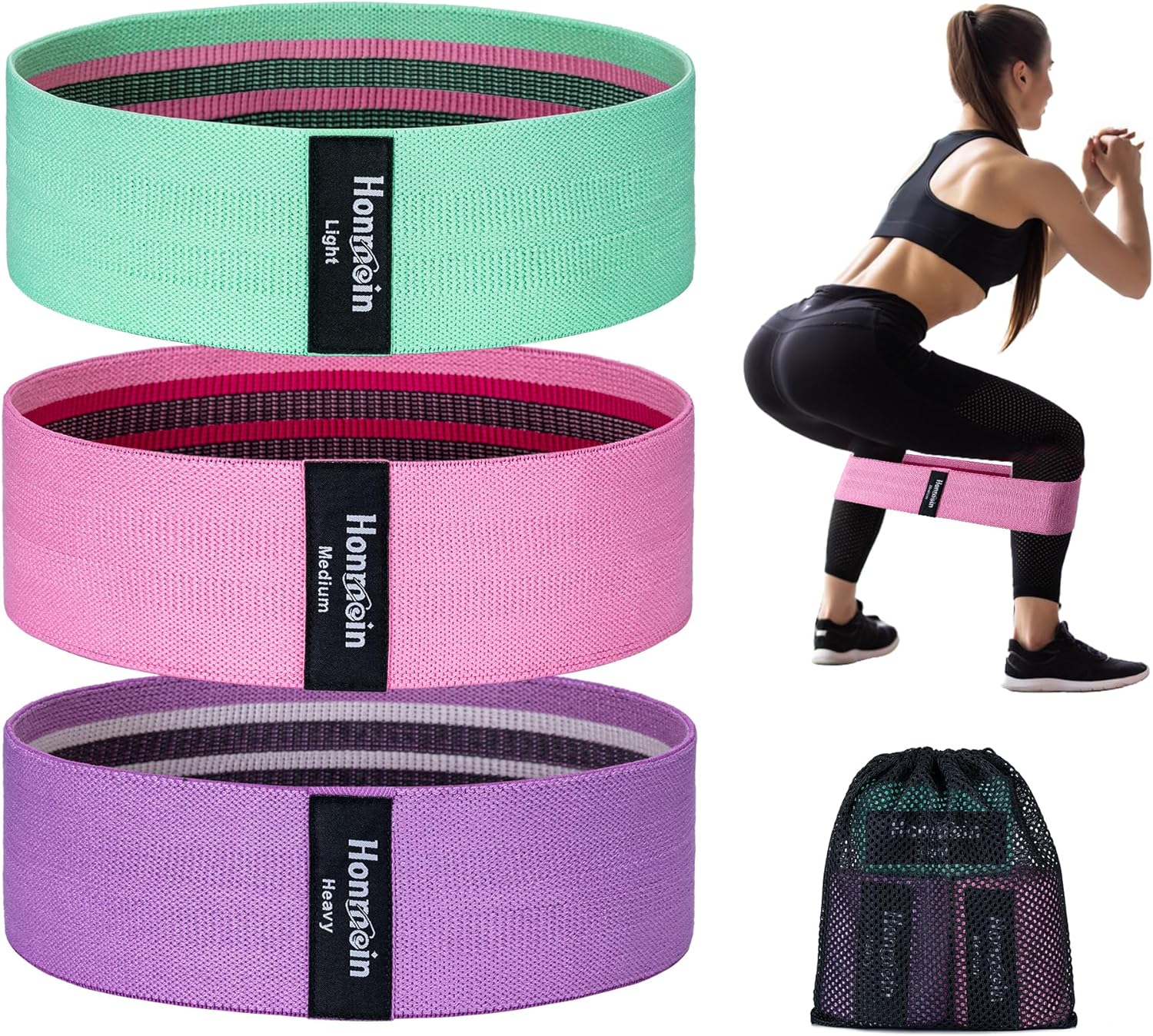 Honmein Resistance Bands Set for Home Fitness.