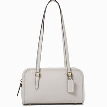 Coach Swing Zip Leather Satchel Bag