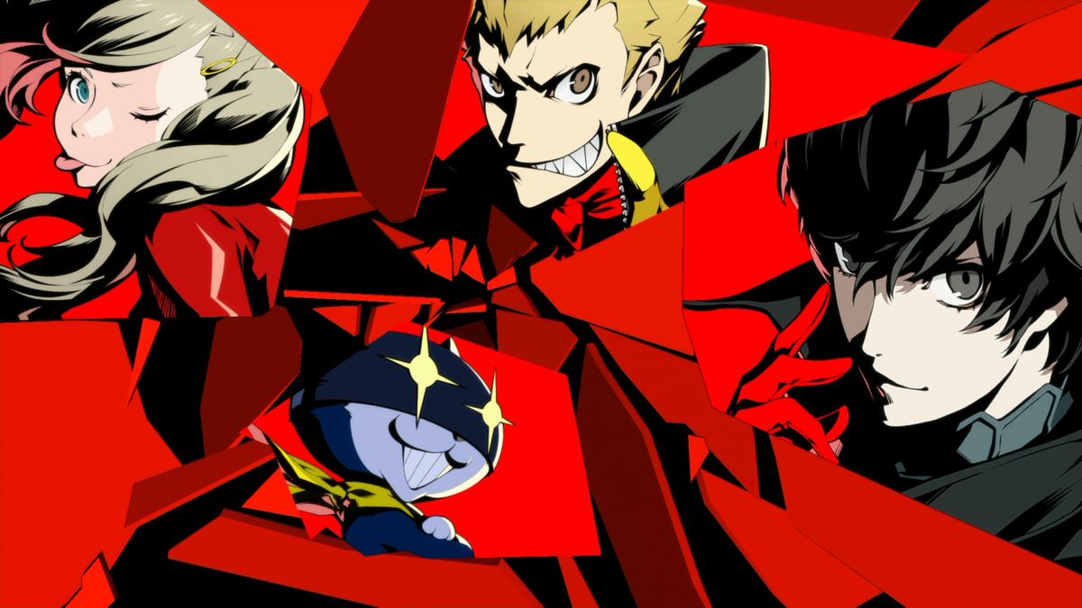 Images of Ryuji, Ann, Joker, and Morgana in Persona 5