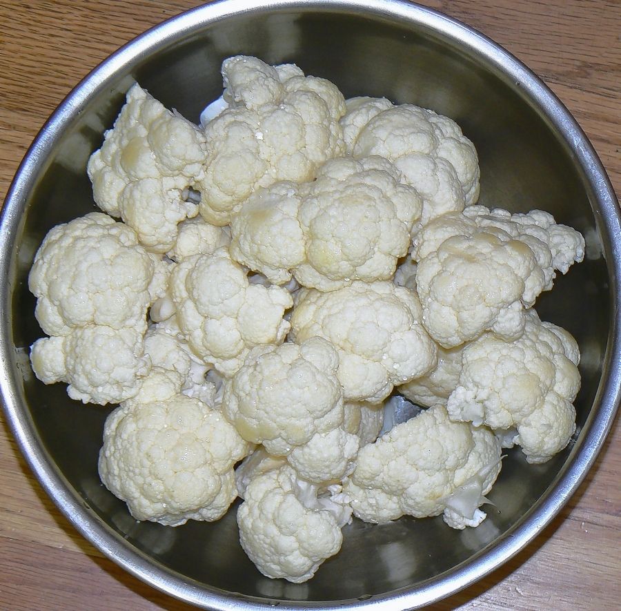 Cut your cauliflower into florets and puree for a healthier holiday side dish.