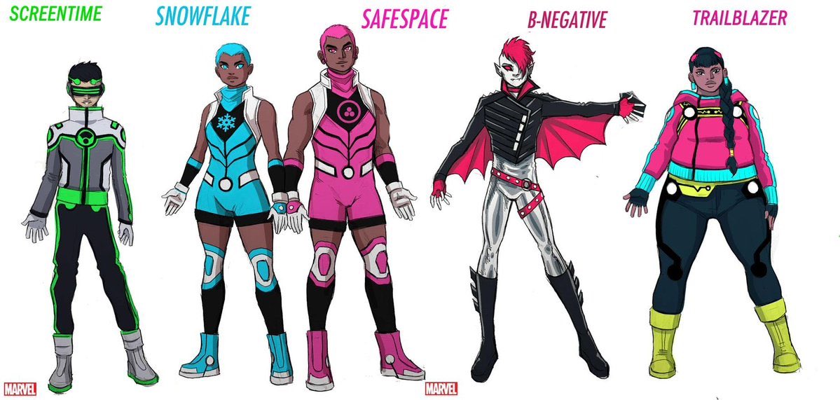 Marvel created new superheroes Snowflake and Safespace in 2020 - and apparently, they weren't a parody