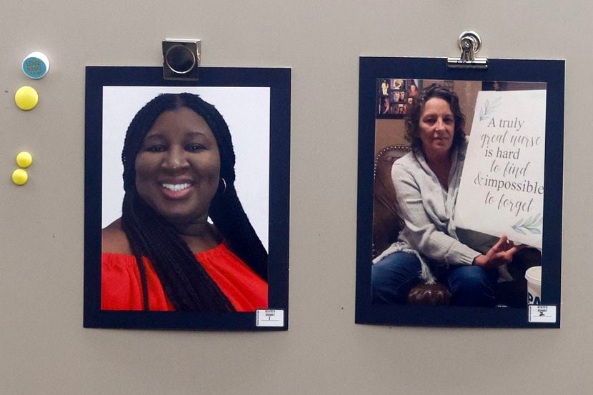 Photos of 45-year-old Jacqueline Pokuaa (left) and 63-year-old Katie Flowers during the...