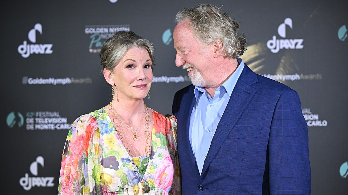 A photo of Melissa Gilbert and Timothy Busfield