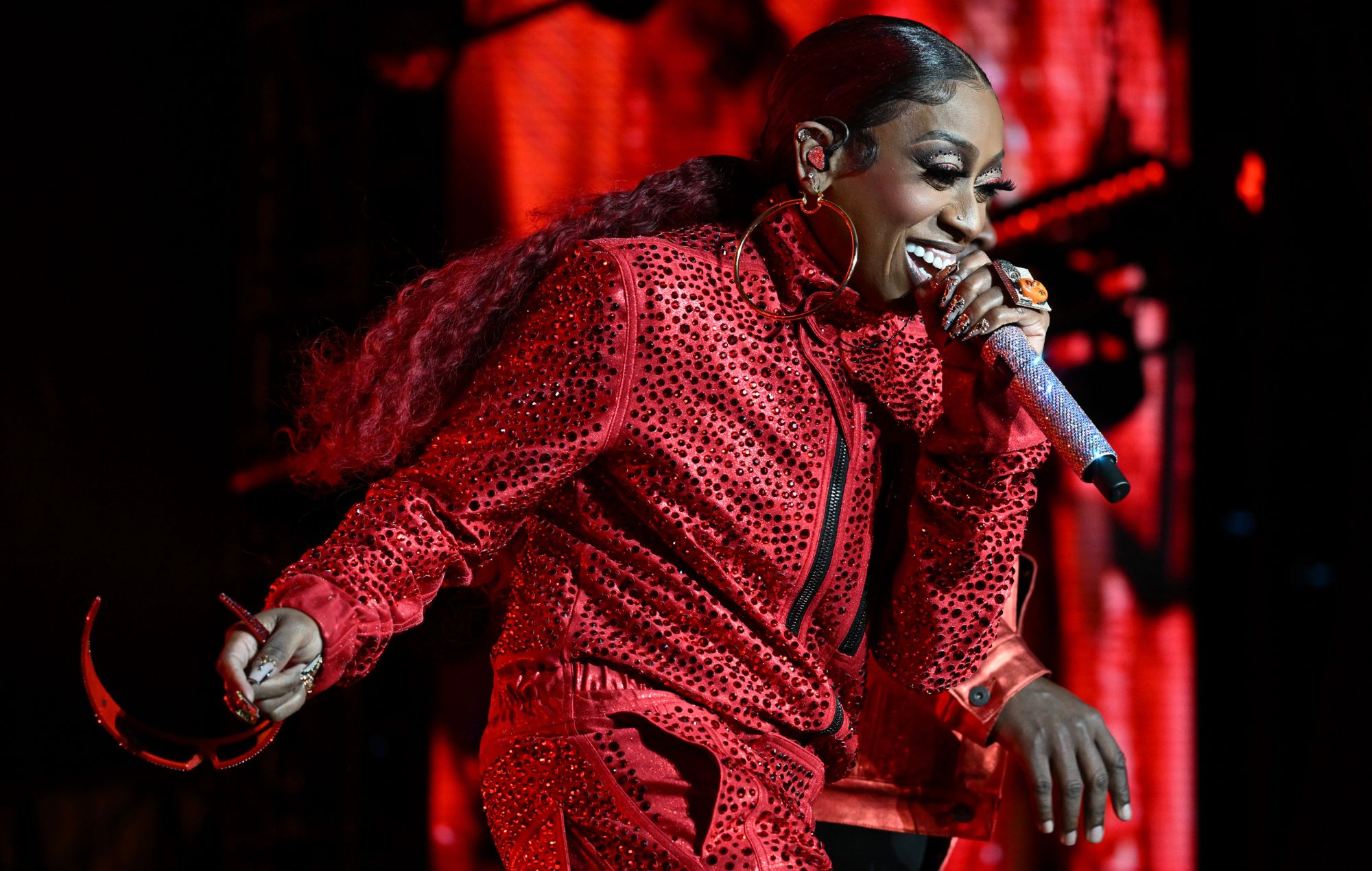 Missy Elliott performs during the Lovers & Friends music festival at the Las Vegas Festival Grounds on May 06, 2023