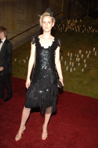 Stella Tennant attends the Metropolitan Museum of Art's annual Costume Institute gala.