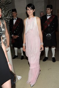 Stella Tennant attends the Metropolitan Museum of Artâ€™s 2011 Costume Institute Gala featuring the opening of the exhibit Alexander McQueen: Savage Beauty.