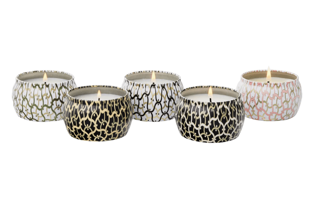 Voluspa Maison Set of 5 Mini Tin Candles