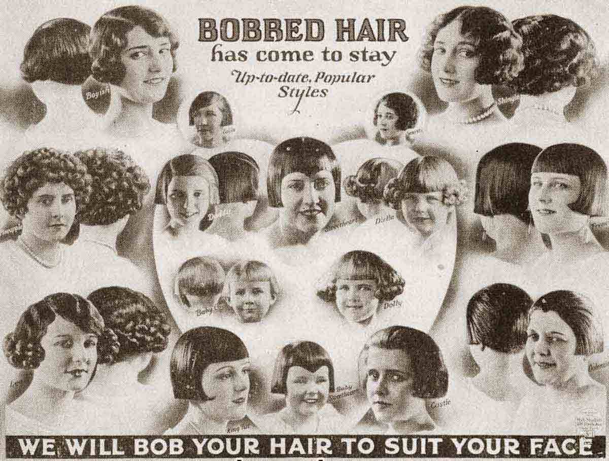 bobbed hairstyles 1920s