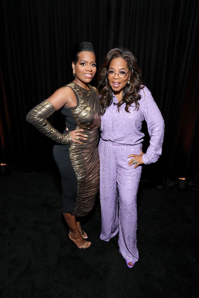 LOS ANGELES, CALIFORNIA - NOVEMBER 16: (L-R) Honoree Fantasia Barrino and Oprah Winfrey attend Variety Power of Women Los Angeles presented by Lifetime at Mother Wolf on November 16, 2023 in Los Angeles, California. (Photo by Randy Shropshire/Variety via Getty Images)