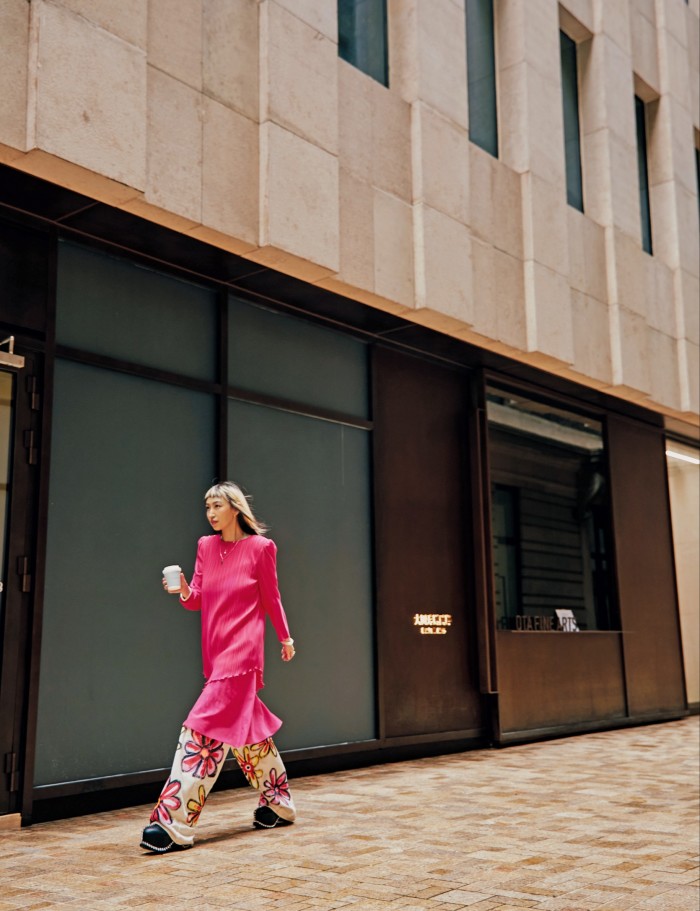 Zhu-Nowell walking in the Rockbund neighbourhood