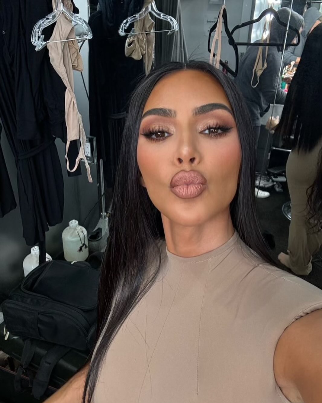 Kim Kardashian has shocked fans as they noticed an 'embarrassing' detail in the background of a photo