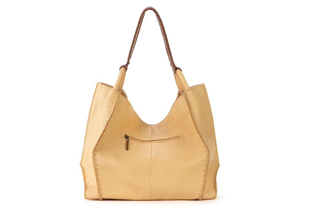 A yellow slouchy purse 