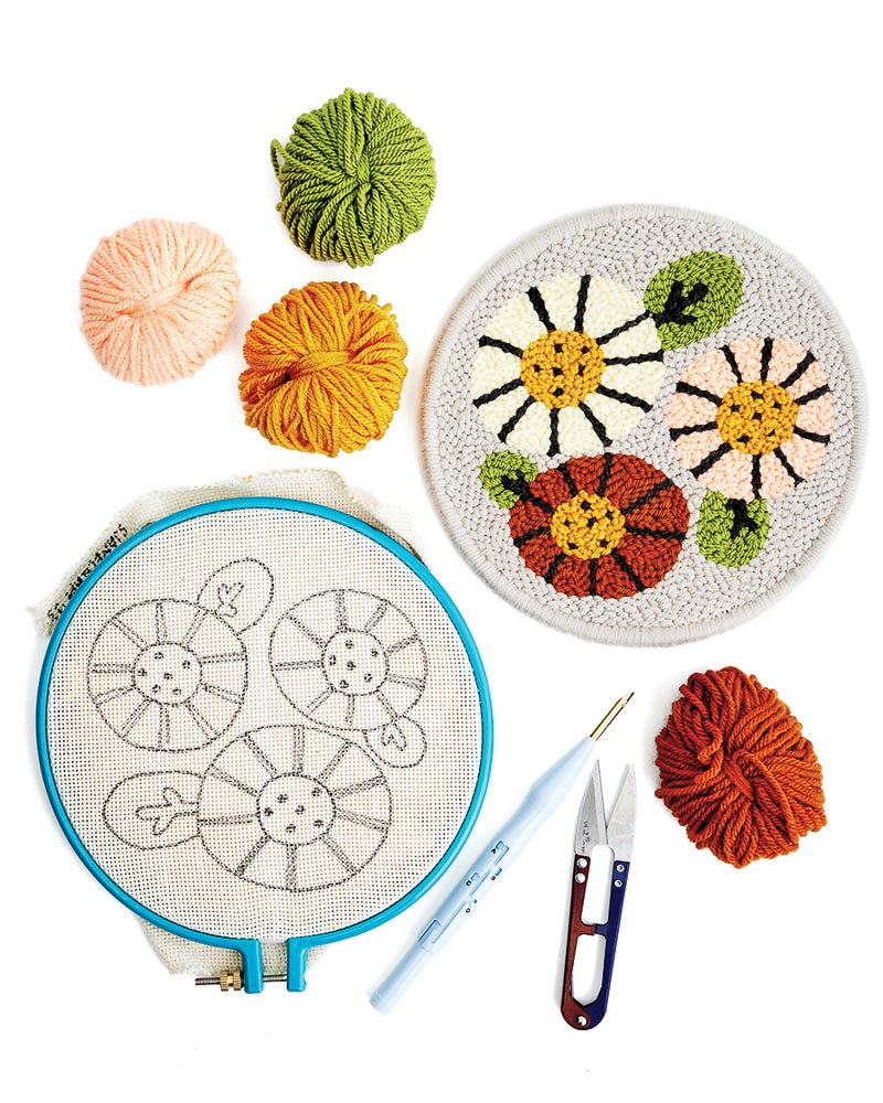 Punch-Needle Embroidery Kits from S. Jane Craft