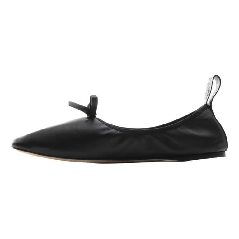 Leather ballet flats