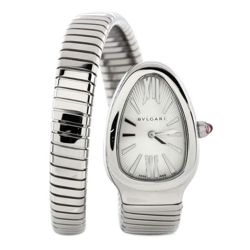 Serpenti Tubogas Single Spiral Quartz Watch Stainless Steel 23