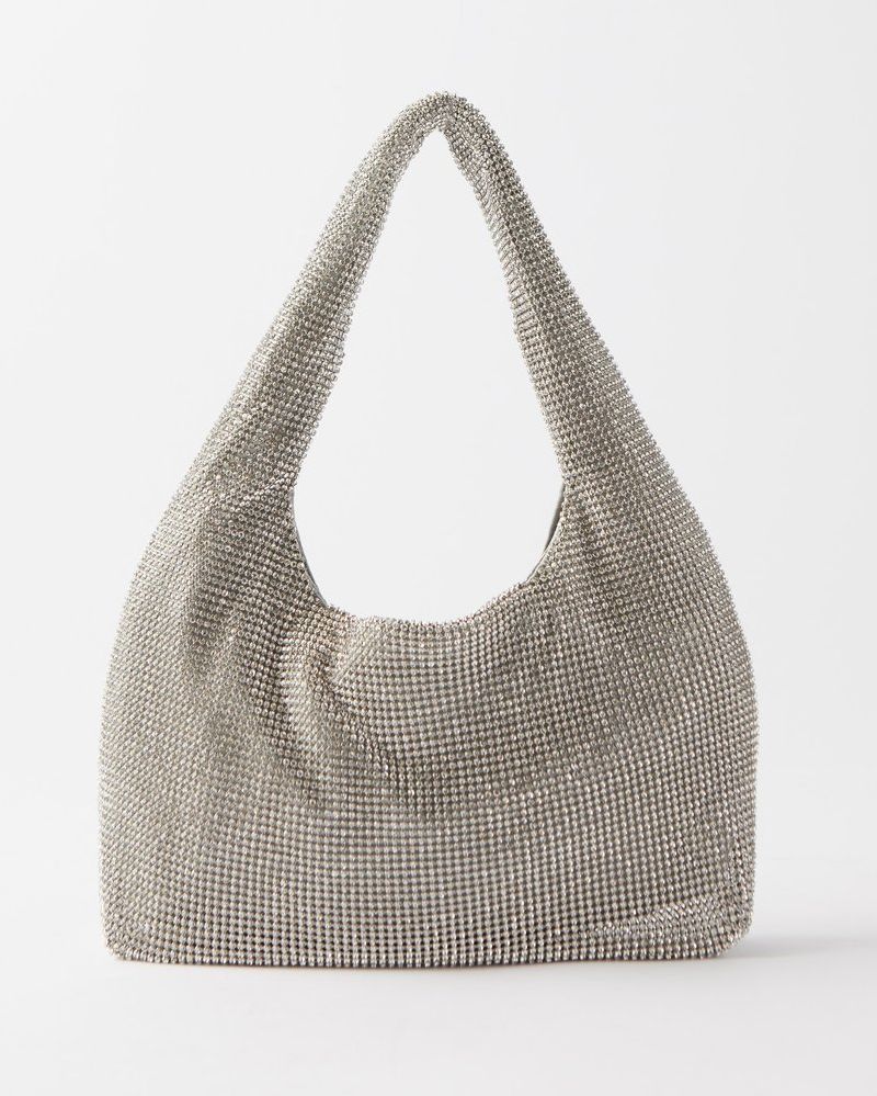 Mini Crystal-Mesh Shoulder Bag