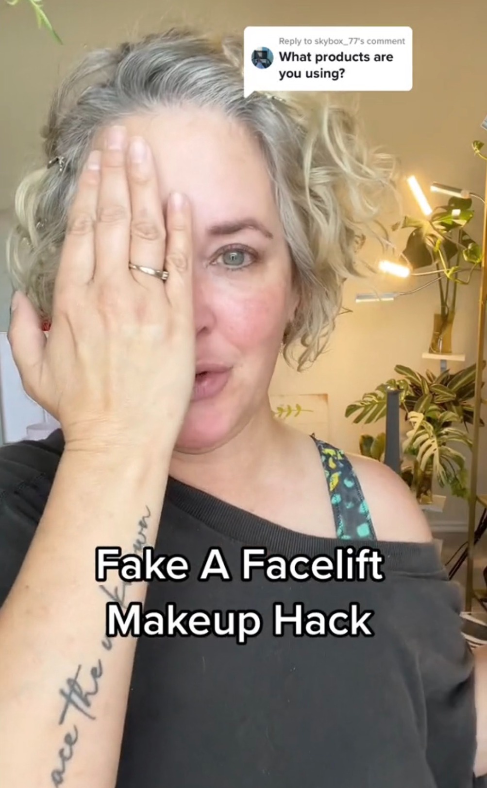 Meagan has gone viral on TikTok after sharing an anti-aging makeup hack that makes skin look up to 15 years younger