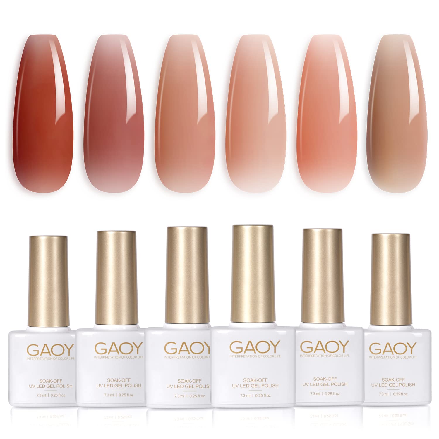 GAOY Icy Jelly Gel Nail Polish Set