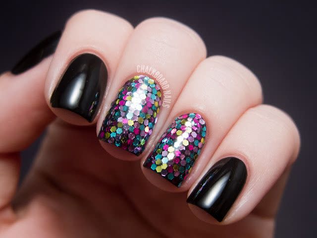 new years eve nail designs disco balls