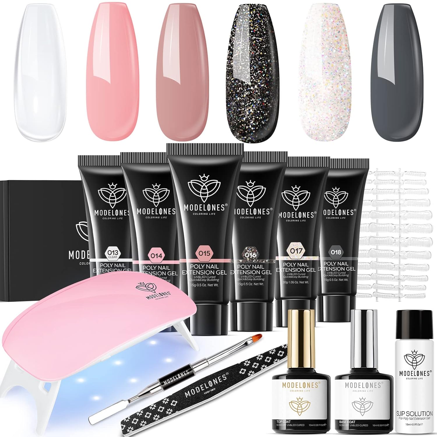 Modelones Poly Nail Extension Gel Kit B1-Nude