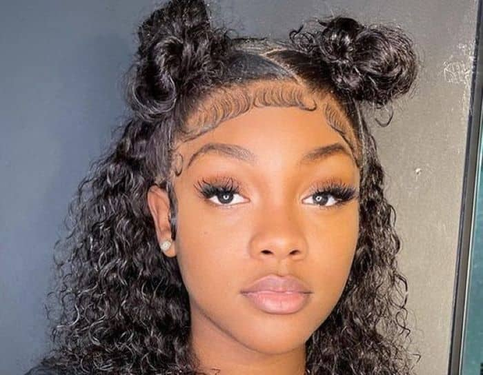 half-up half-down hairstyles for black hair