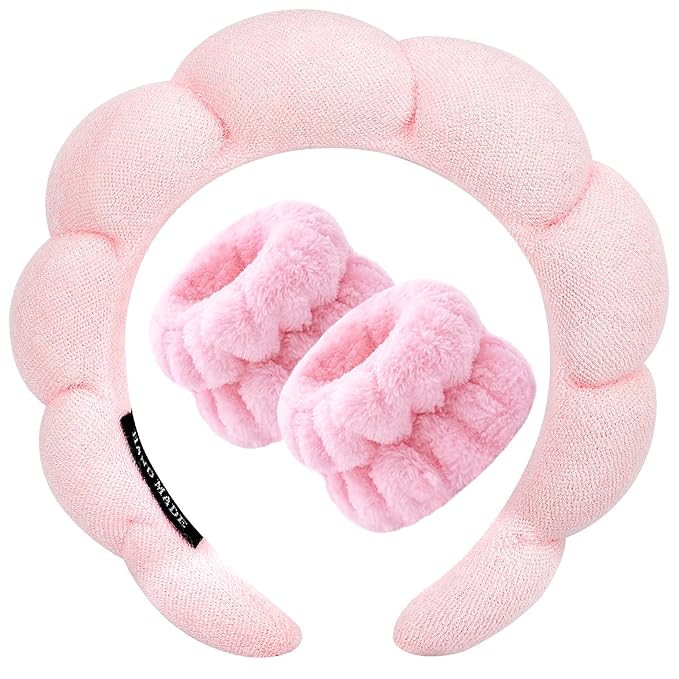 pink spa headband