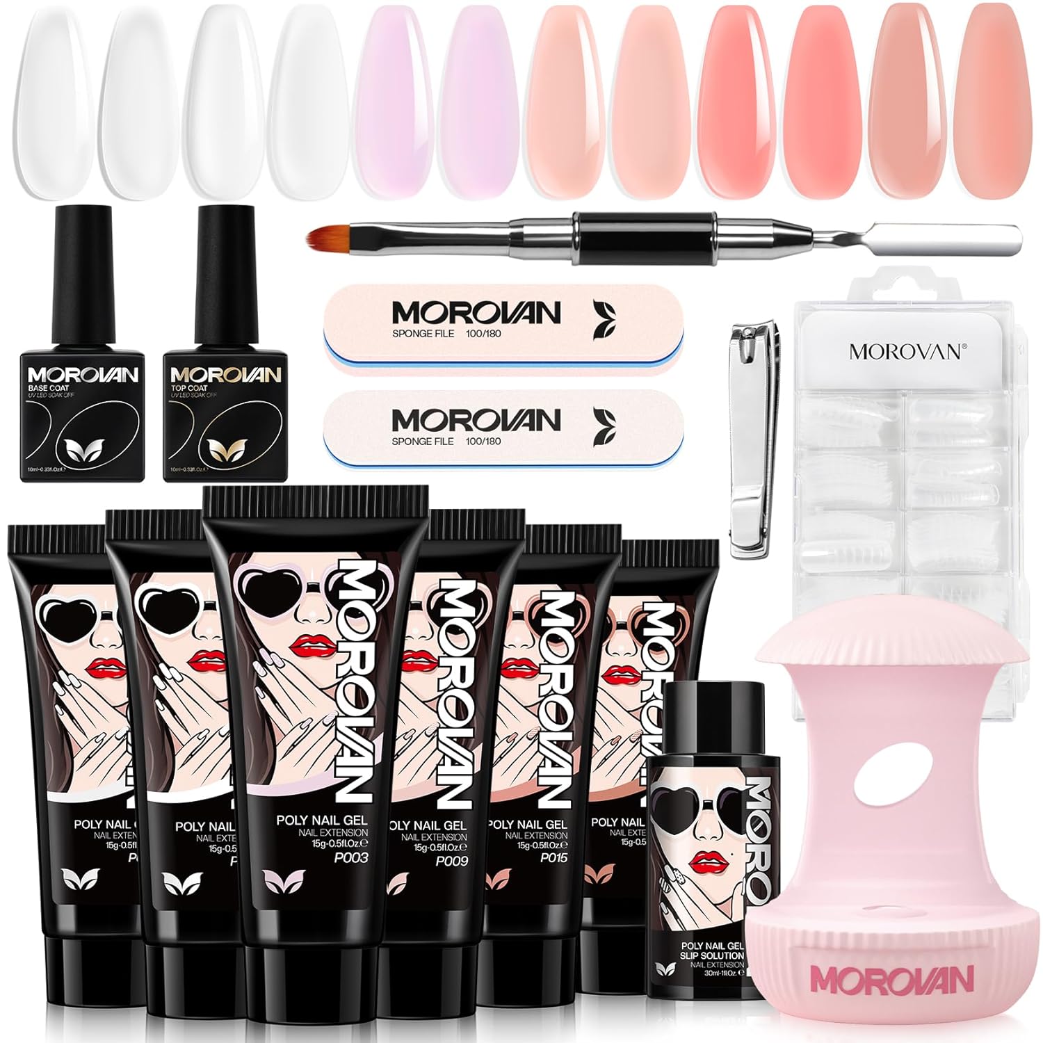 Morovan Poly Gel Nail Kits Starter Kit