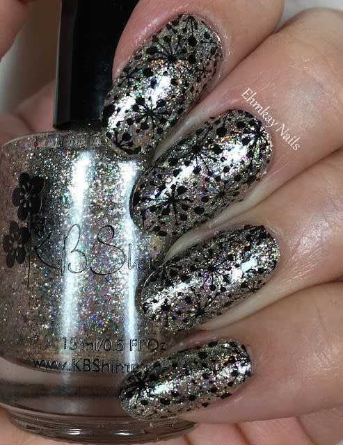 new years eve nail designs sparkly fireworks