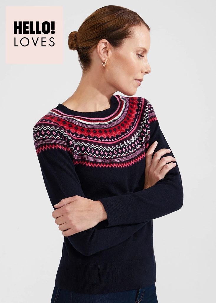 Hobbs Cashmere Fair Isle Jumper