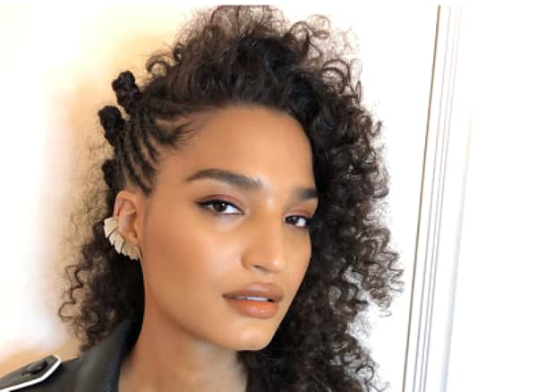 half-up half-down hairstyles for black hair