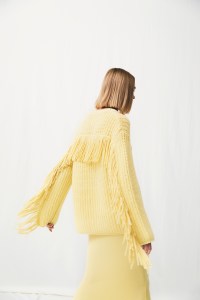 A cashmere look from Lisa Yang. 