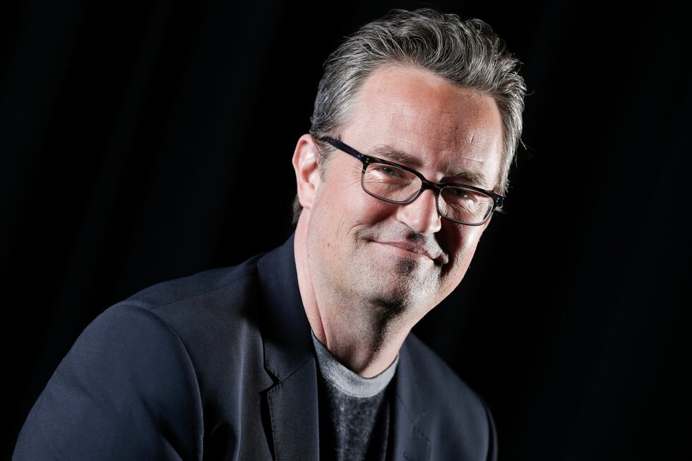 File - Matthew Perry poses for a portrait on Feb. 17, 2015, in New York.  Perry, 54. The...