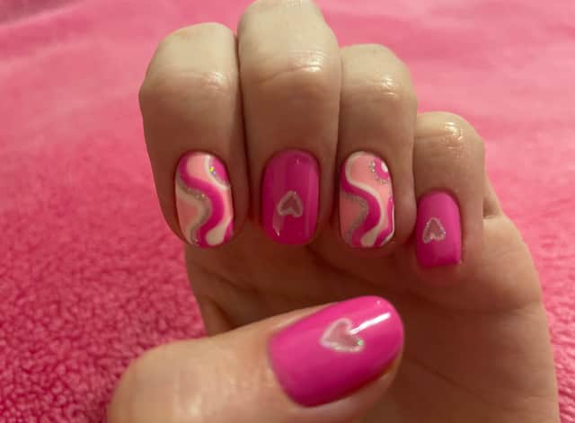 NationalWorld reporter Rochelle Barrand had a signature gel manicure with elevated and elegant nail art at Townhouse nail salon in Leeds. Photo by Rochelle Barrand.