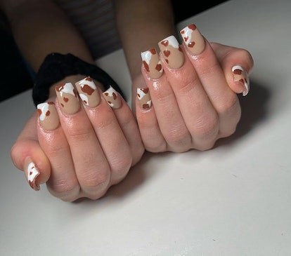 Chocolate milk nails.