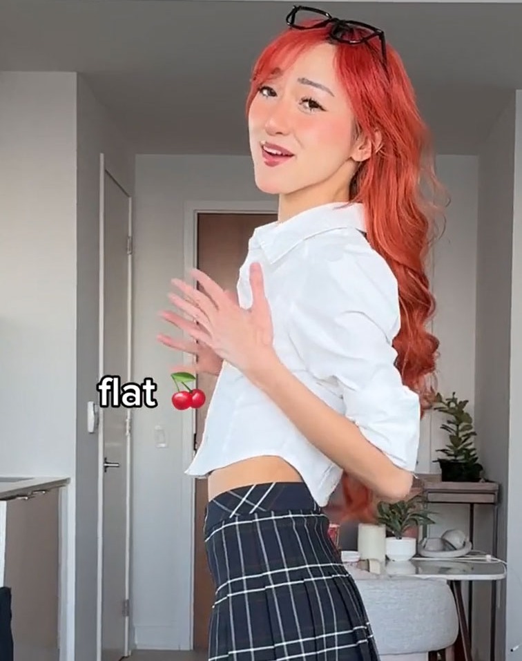 Clara admitted that she has flat cherries and a small booty