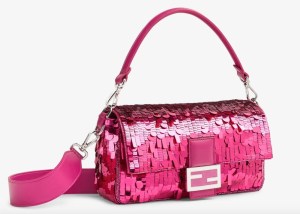 The Fendi Fuchsia Sequined Baguette.