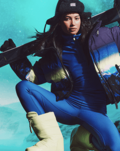 DKNY Tech skiwear look