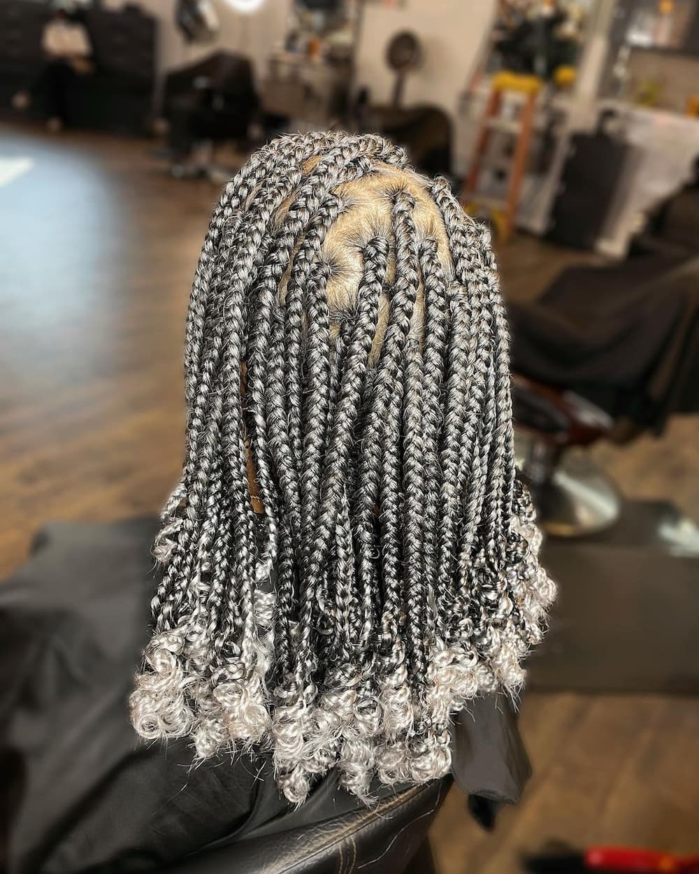 Grey hair braids for over 60