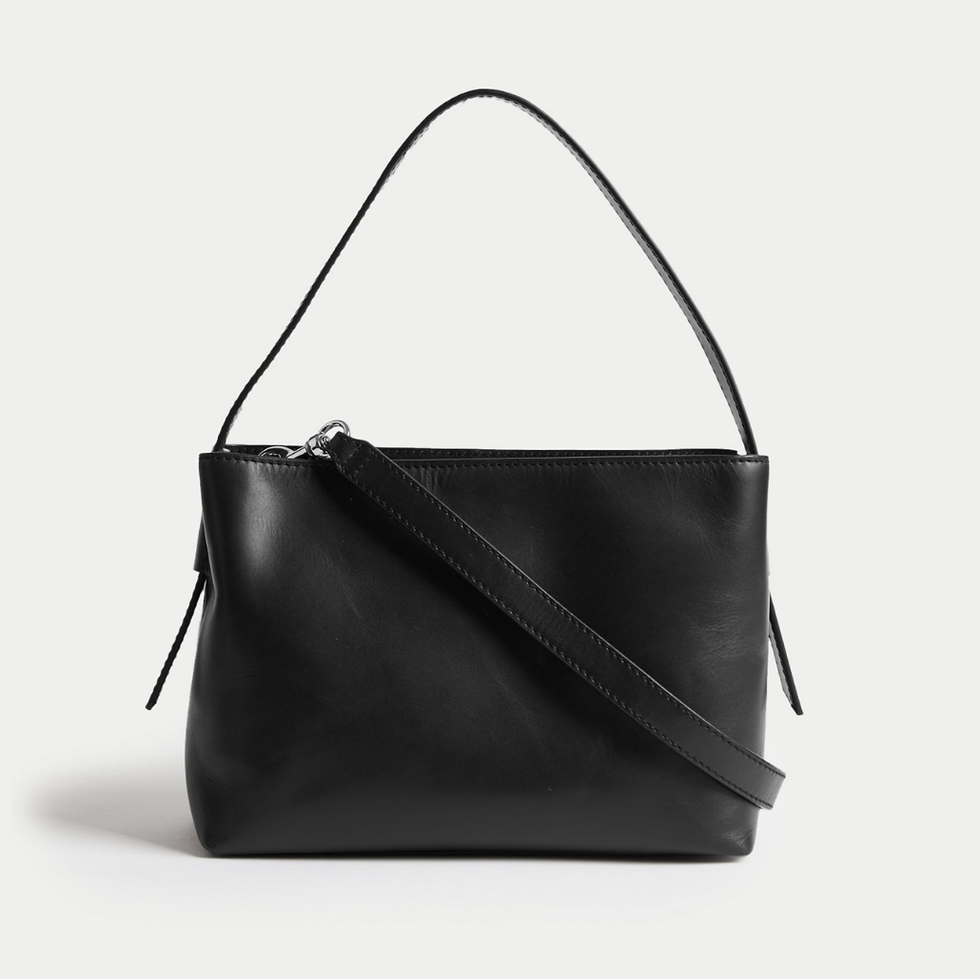 Leather Top Handle Shoulder Bag