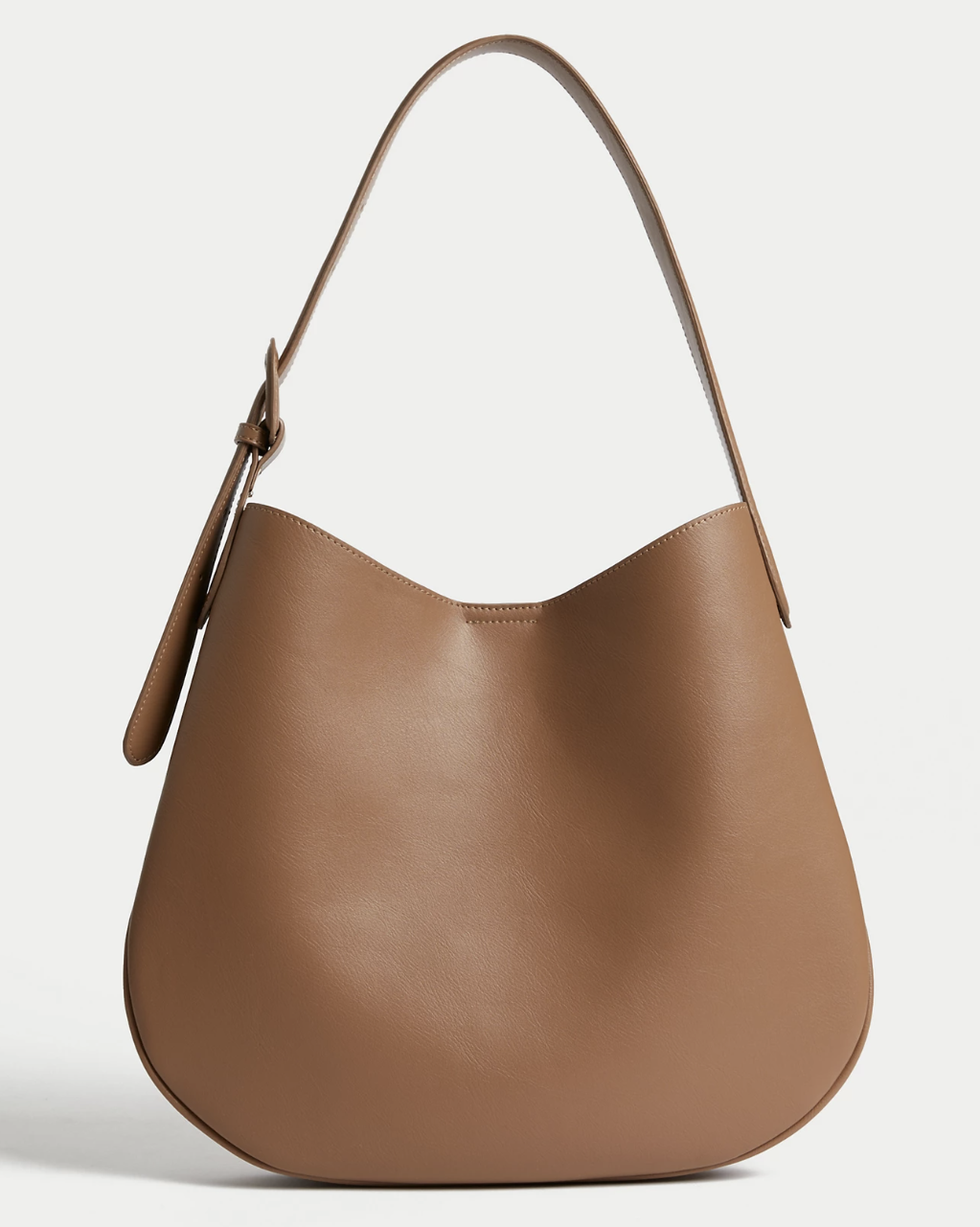 Faux Leather Shoulder Bag