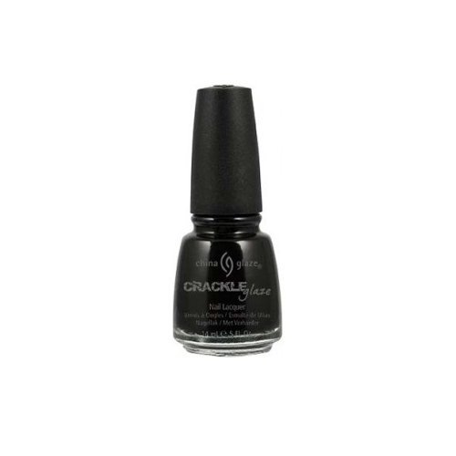 China Glaze Black Mesh Crackle Nail Polish Lacquer