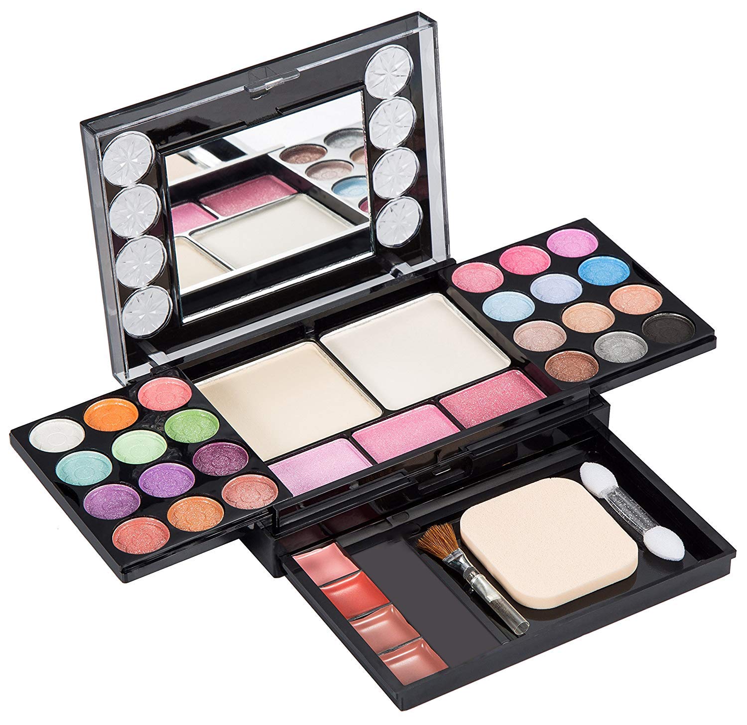 OUO Eyeshadow Palette 37 Colors with Lip Gloss and Brushes