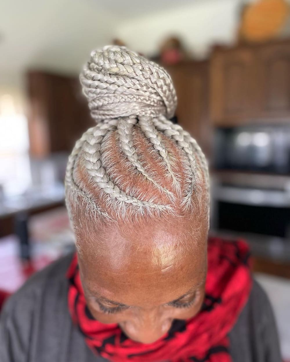 Grey hair braids for over 60